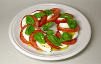 Mussarela: salada caprese